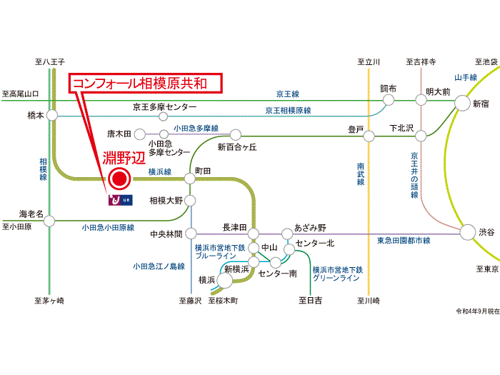 apartment 相模原市中央区共和1-3-33

住棟配置図