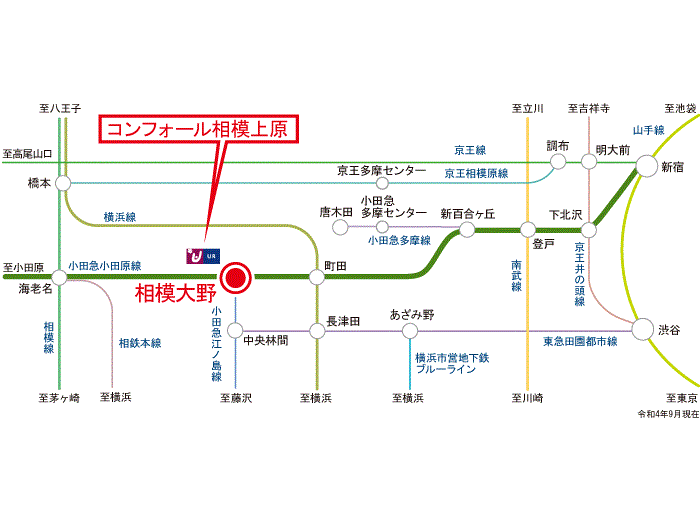 apartment 相模原市南区文京2-8-1

住棟配置図