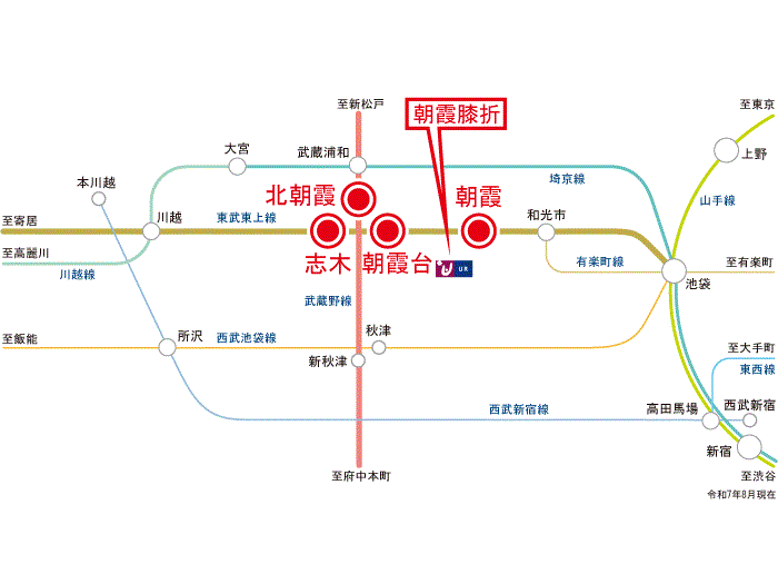 apartment 朝霞市膝折町2-9

住棟配置図