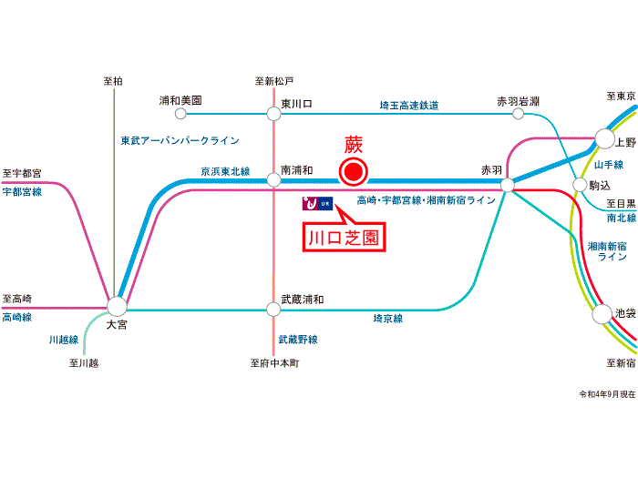 apartment 川口市芝園町3

住棟配置図