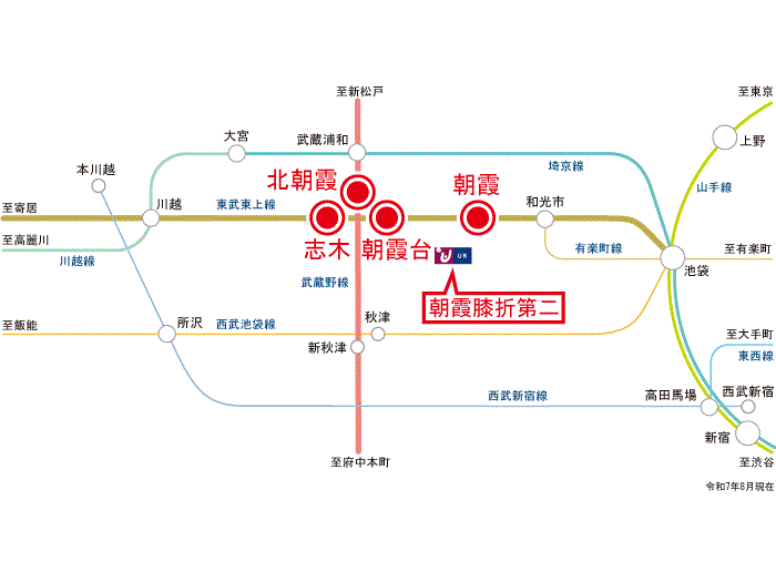 apartment 朝霞市膝折町2-8

住棟配置図