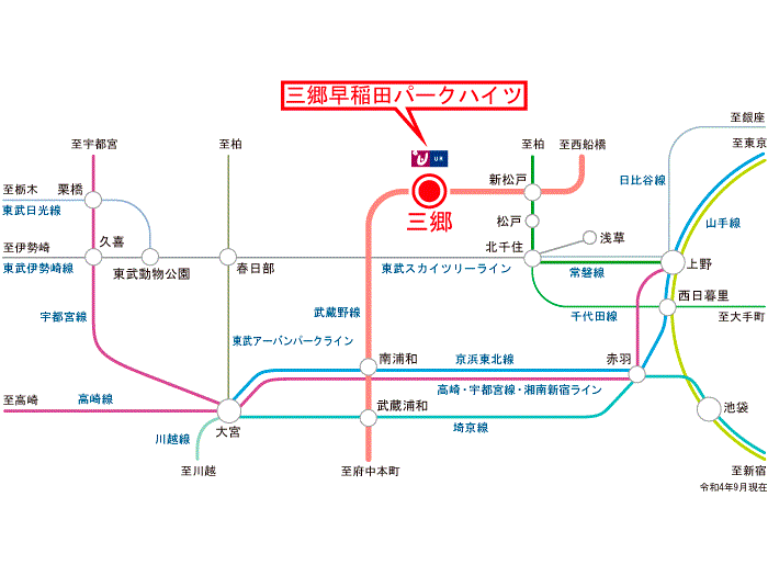 apartment 三郷市早稲田7

住棟配置図