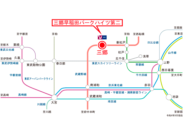 apartment 三郷市早稲田4-5-1

住棟配置図
