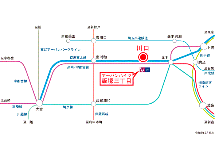 apartment 川口市飯塚3-2-1ほか

住棟配置図