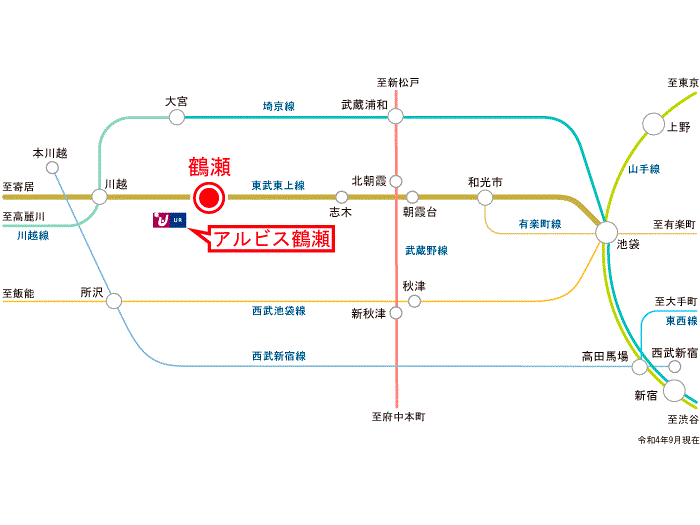 apartment 富士見市鶴瀬西2-7

住棟配置図