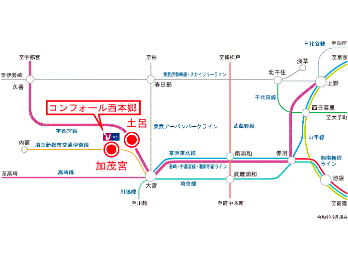 apartment さいたま市北区本郷町17-1

住棟配置図