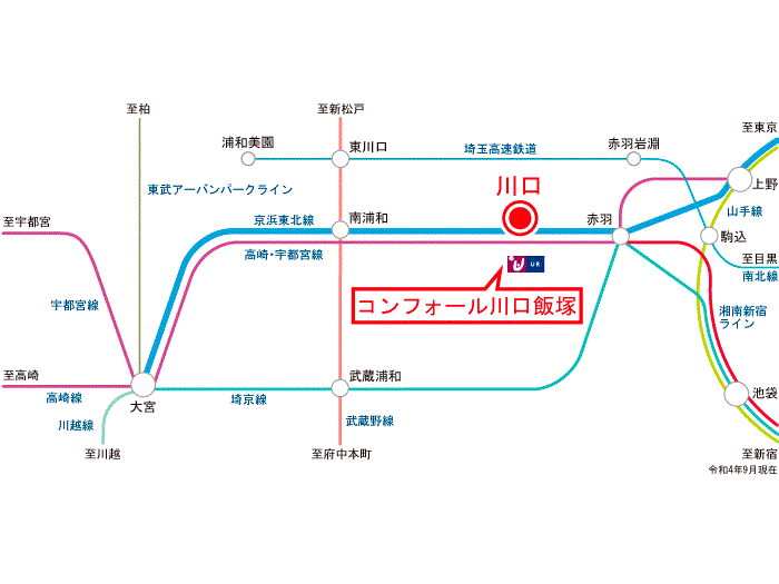 apartment 川口市飯塚2-3-3

住棟配置図