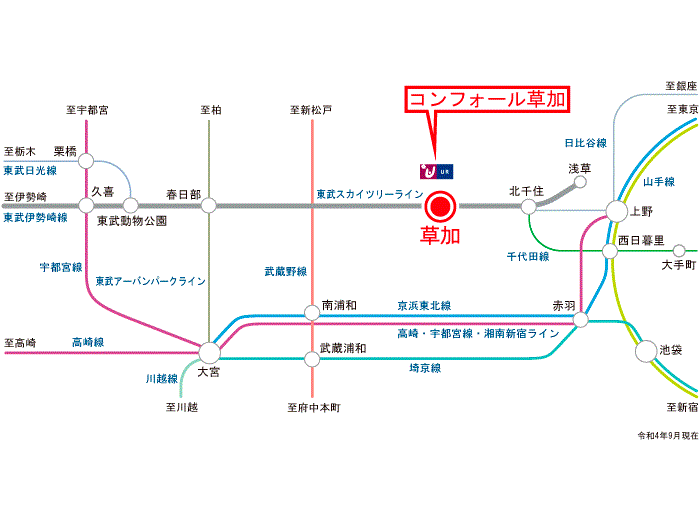 apartment 草加市中央2-5ほか

住棟配置図