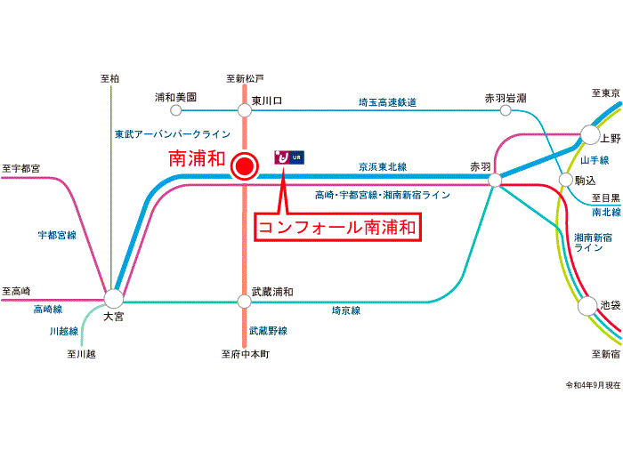 apartment さいたま市南区南浦和3-18ほか

住棟配置図
