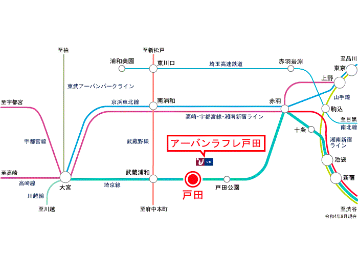 apartment 蕨市錦町1-12-40

住棟配置図