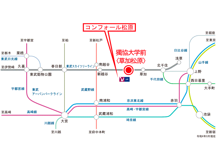 apartment 草加市松原1-4ほか

住棟配置図