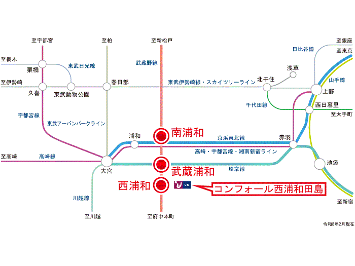apartment さいたま市桜区田島六丁目1番4号

住棟配置図