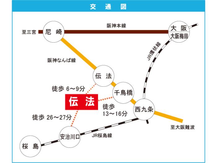 apartment 大阪市此花区伝法六丁目3番

住棟配置図