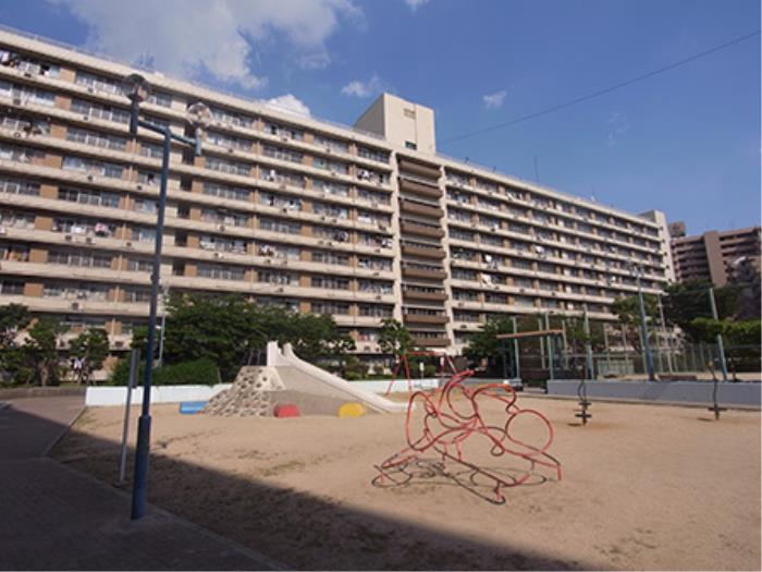 apartment 大阪市此花区伝法六丁目3番

住棟配置図