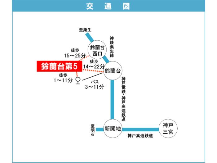 apartment 神戸市北区君影町一～三丁目

住棟配置図