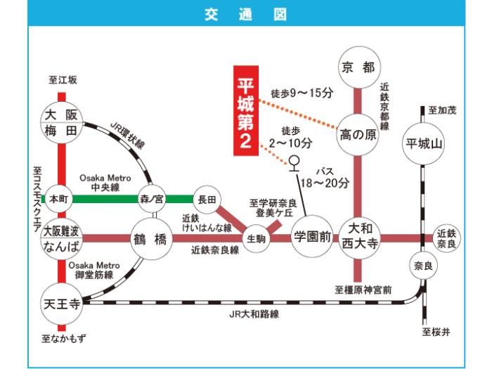 apartment 奈良市右京2丁目1番地の2、2番地・3番地

住棟配置図