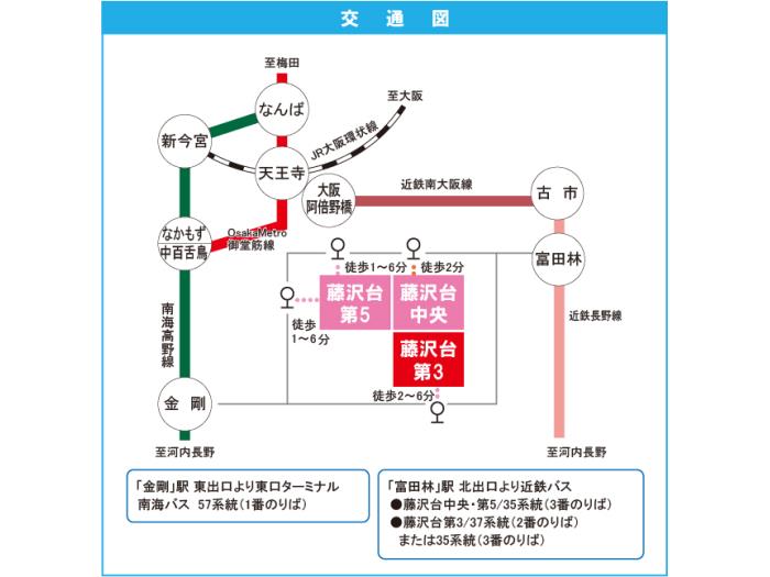 apartment 富田林市藤沢台一丁目1番

住棟配置図