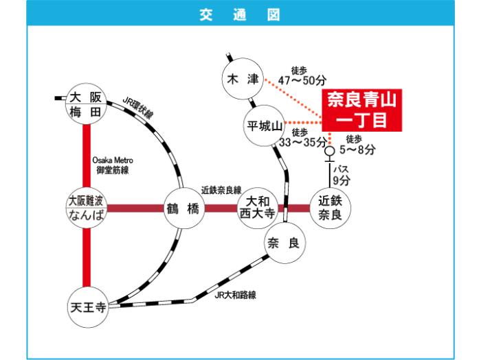 apartment 奈良市青山1丁目1番地

住棟配置図