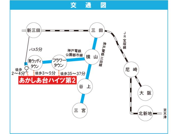 apartment 三田市あかしあ台5丁目30番地の2

住棟配置図