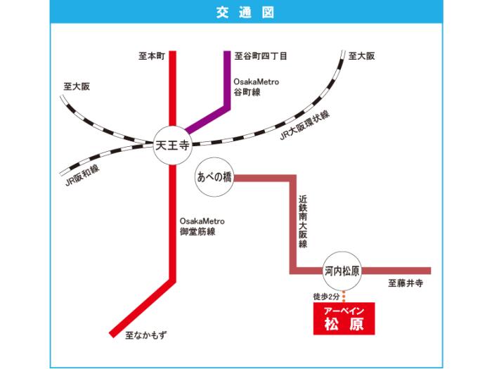 apartment 松原市上田三丁目6番20号

住棟配置図