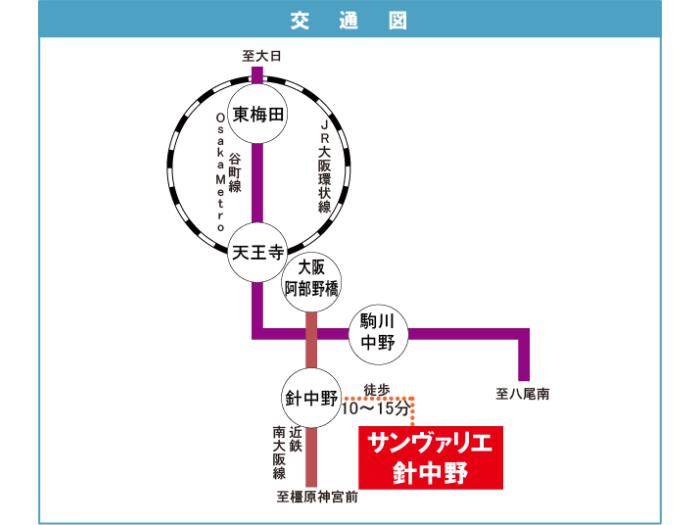 apartment 大阪市東住吉区湯里三丁目2番

住棟配置図