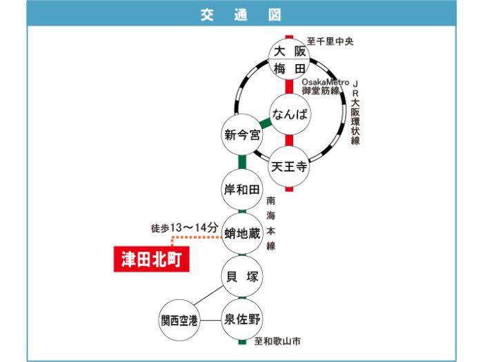 apartment 貝塚市津田北町17番

住棟配置図