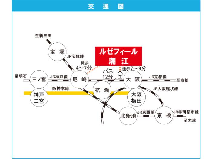 apartment 尼崎市潮江一丁目6番

住棟配置図